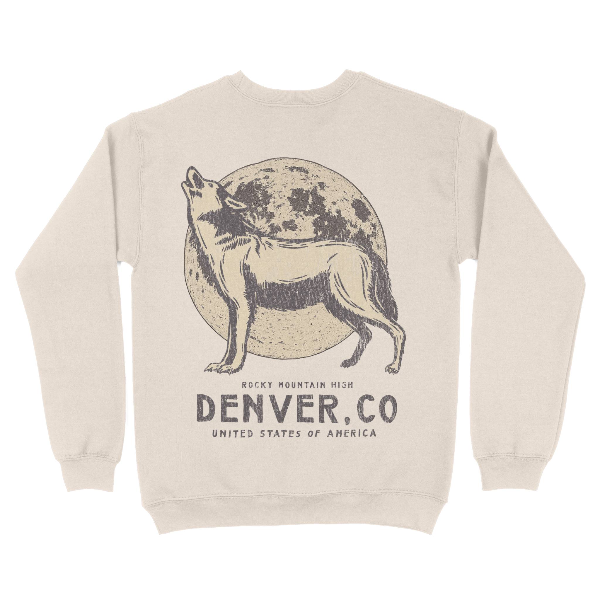 Denver Crewneck in Natural - back view