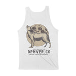 Denver Howling Wolf Tank Top White back
