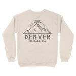 Denver Crewneck in Natural - back view