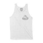 Denver Mountain Man Tank Top White front