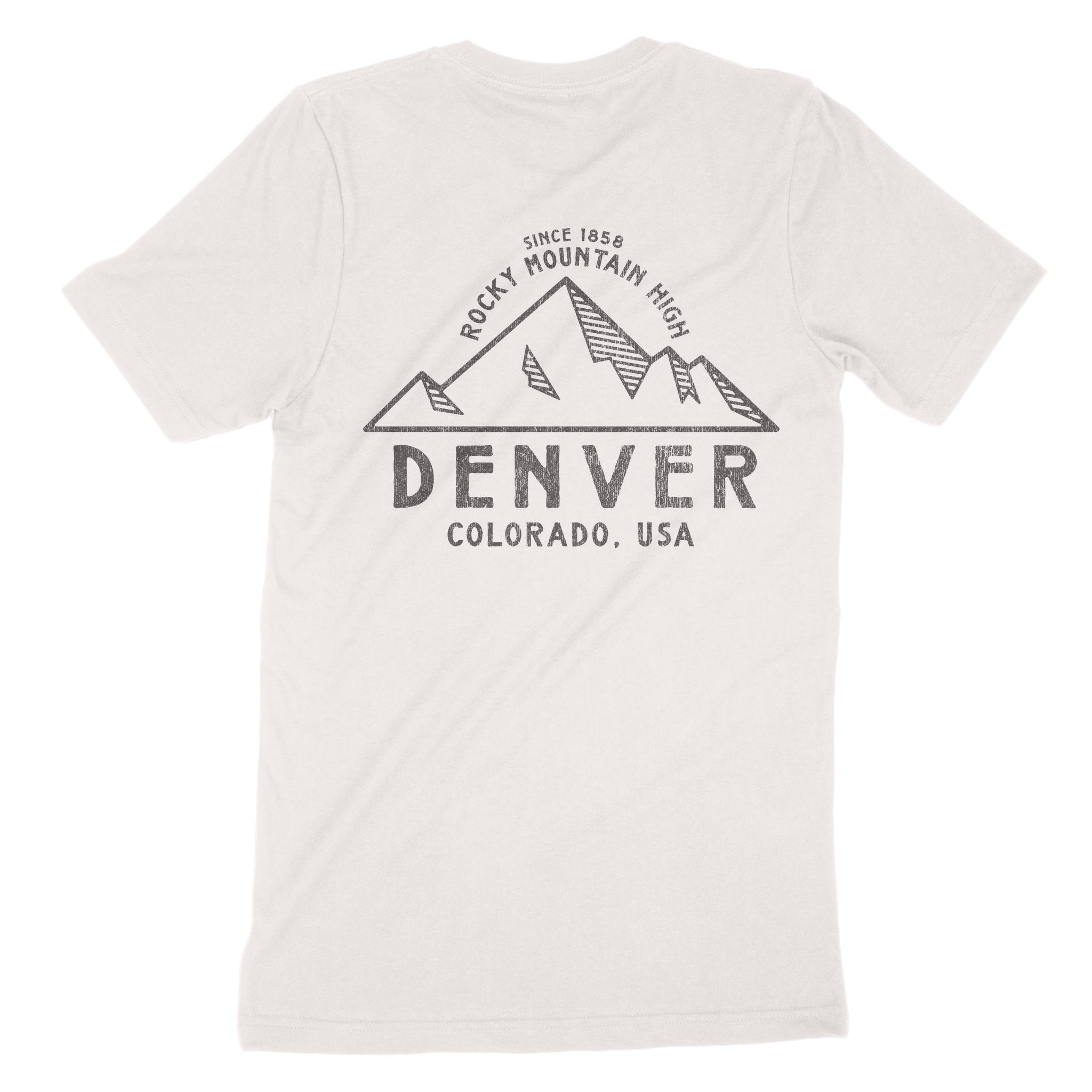 Denver Mountain Man T-Shirt in Vintage - back view