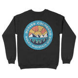 Denver Crewneck in Black - back view
