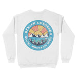Denver Majestic Mountain Crewneck White back