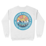 Denver Majestic Mountain Crewneck White back