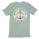 Miami Anchor Daddy T-Shirt Dusty Blue back