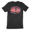 Asbury Park Surfboard 3 T-Shirt in Black - back view