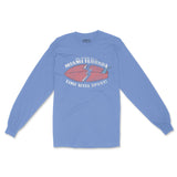 Miami Surfboard 3 Longsleeve in Carolina Blue - front view