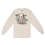 Asbury Park Skull Tropical Longsleeve in Natural - front view