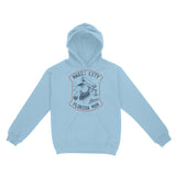 Miami Hoodie in Light Blue - front view