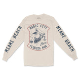 Miami Hey Sailor Longsleeve in Natural - front view with sleeves