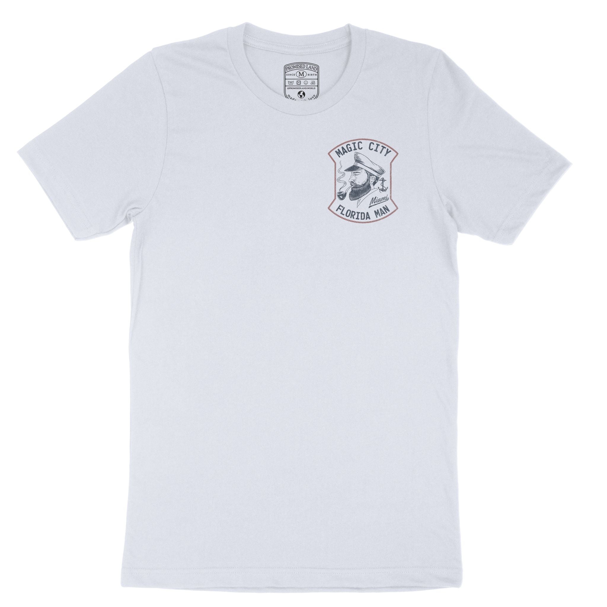 Miami Hey Sailor T-Shirt in Light Blue - front view