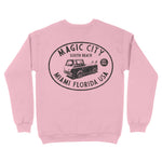 Miami Surf Classic Crewneck Light Pink back