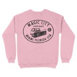 Miami Surf Classic Crewneck Light Pink back