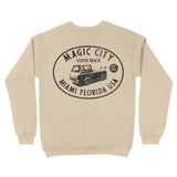 Miami Surf Classic Crewneck Sand back