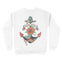 Miami Crewneck in White - back view