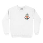 Miami Crewneck in White - front view