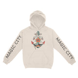 Miami Hoodie in Natural - front-sleeves view
