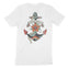 Miami Tattoo Anchor T-Shirt in White - back view