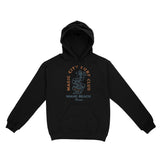 Miami Palm Tree Hoodie Black front