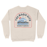 Miami Crewneck in Natural - back view