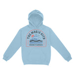 Miami Hoodie in Light Blue - front view