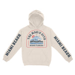 Miami Hoodie in Natural - front-sleeves view