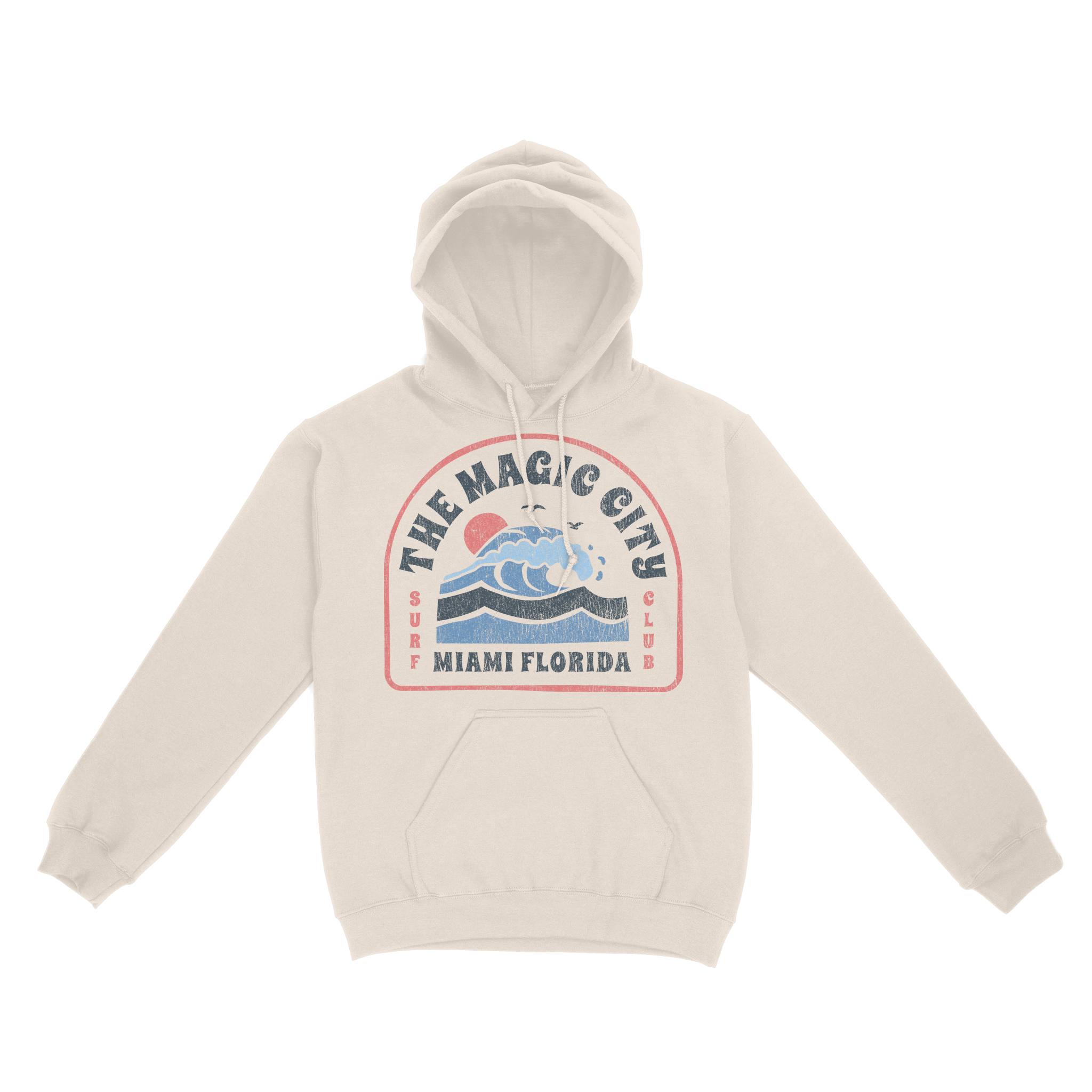 Miami Hoodie in Natural - front view