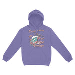 Asbury Park Catch Waves Hoodie in Violet - front view