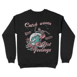 Miami Catch Waves Crewneck Black back