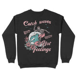 Miami Crewneck in Black - back view