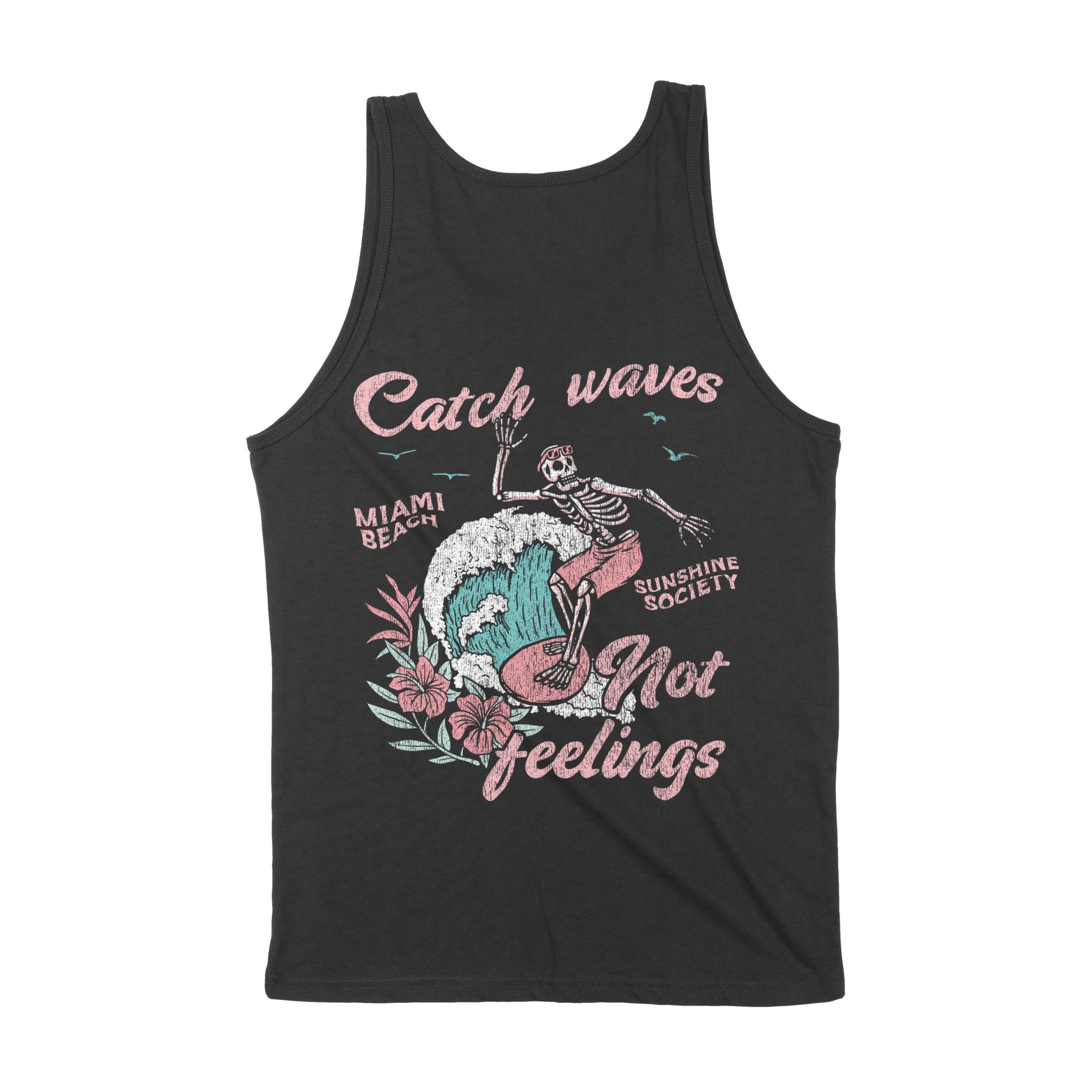 Miami Tank Top in Black - back view
