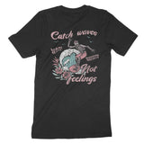 Miami Catch Waves T-Shirt Black back