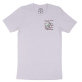 Miami Catch Waves T-Shirt Lavender Dust front