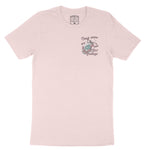 Miami Catch Waves T-Shirt Soft Pink front
