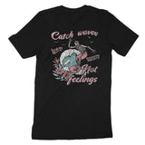 Miami Catch Waves T-Shirt Vintage Black back