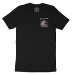 Miami Catch Waves T-Shirt Vintage Black front