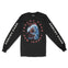 Asbury Park Wave Snake Longsleeve in Black - front with sleeves view