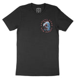 Asbury Park Wave Snake T-Shirt in Black - front view