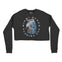 Miami Cropped Crew in Black - front view