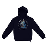 Miami Wave Snake Hoodie Navy front