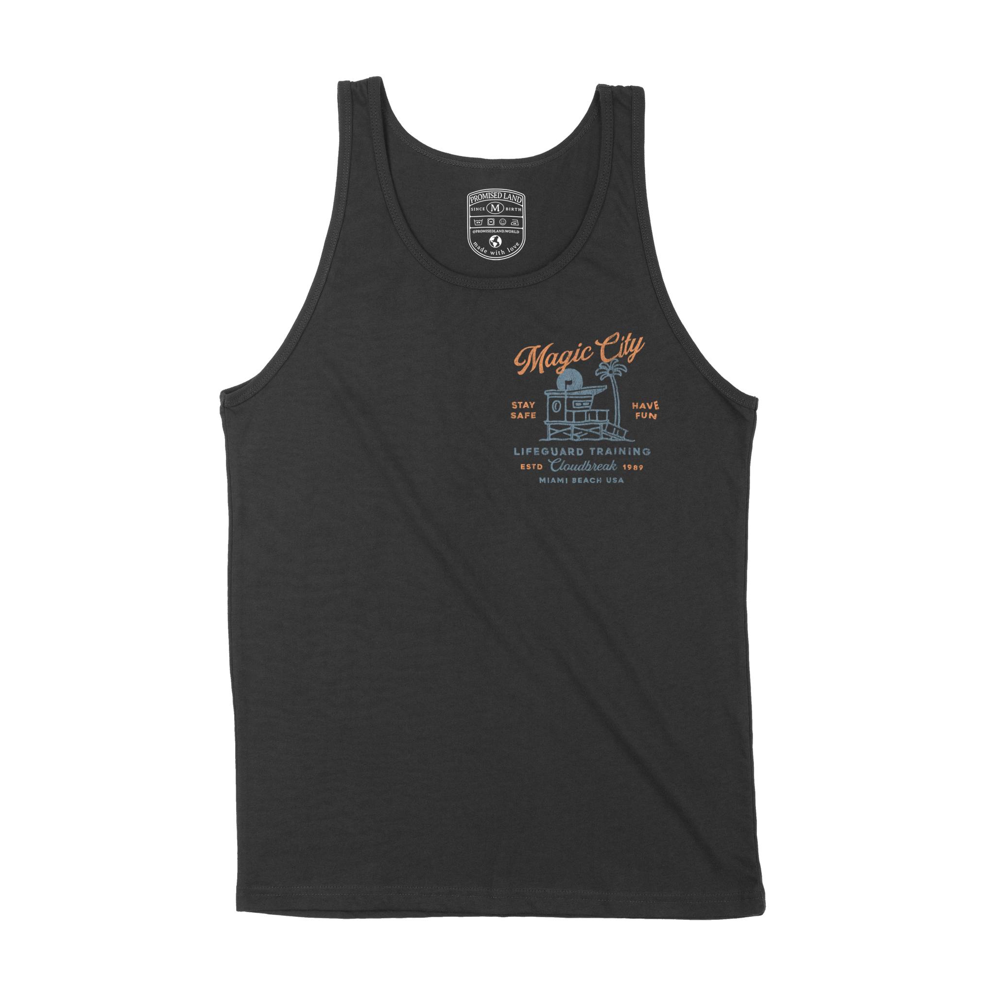 Miami Tank Top in Black - front view