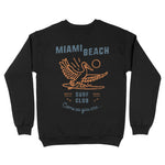 Miami Stork Surf Crewneck Black back