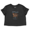 Miami Cropped Tee in Black - front view