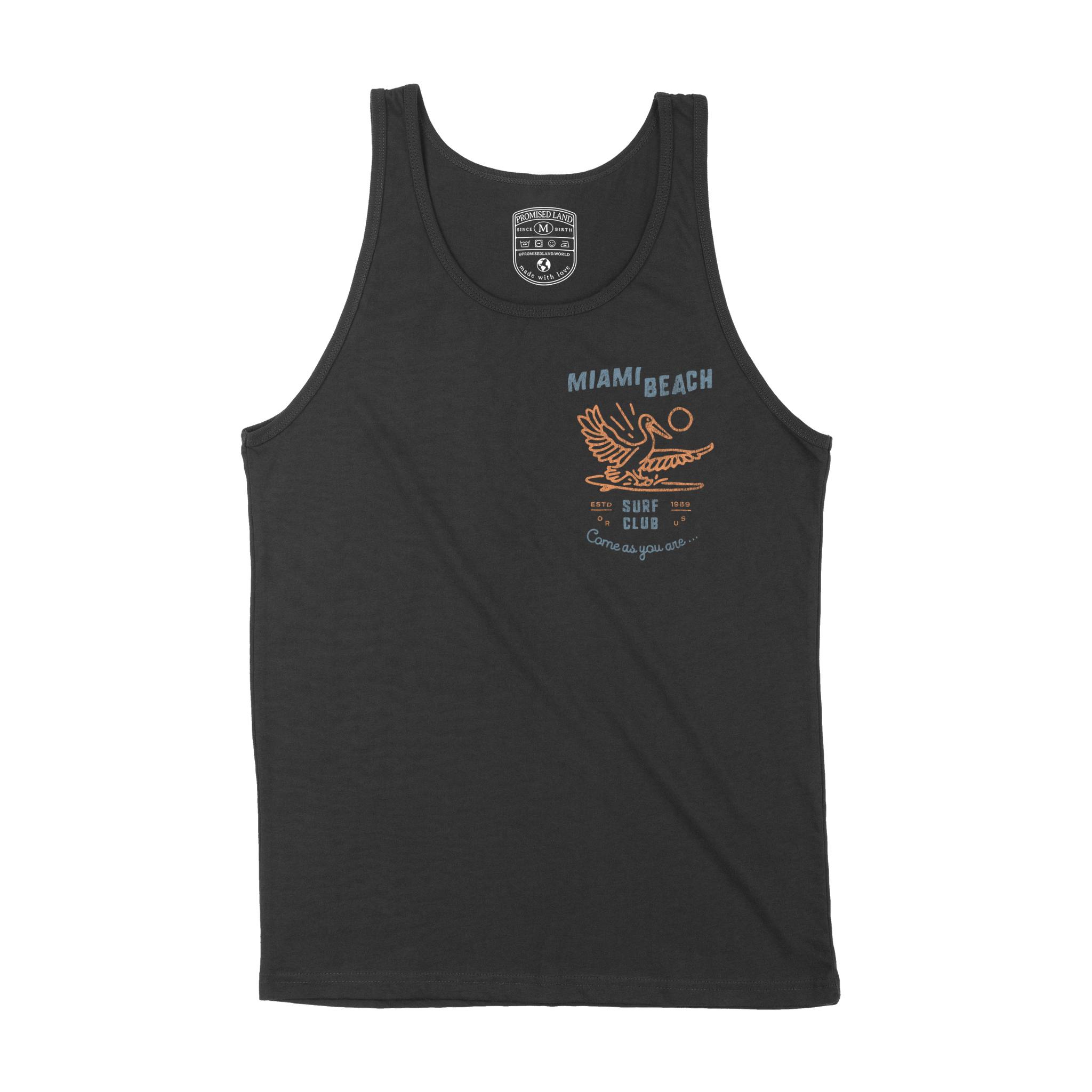 Miami Tank Top in Black - front view