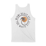 Miami Palm Classic Tank Top White back