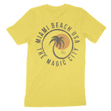 Miami Palm Classic T-Shirt Maize Yellow back