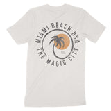Miami Palm Classic T-Shirt Vintage White back