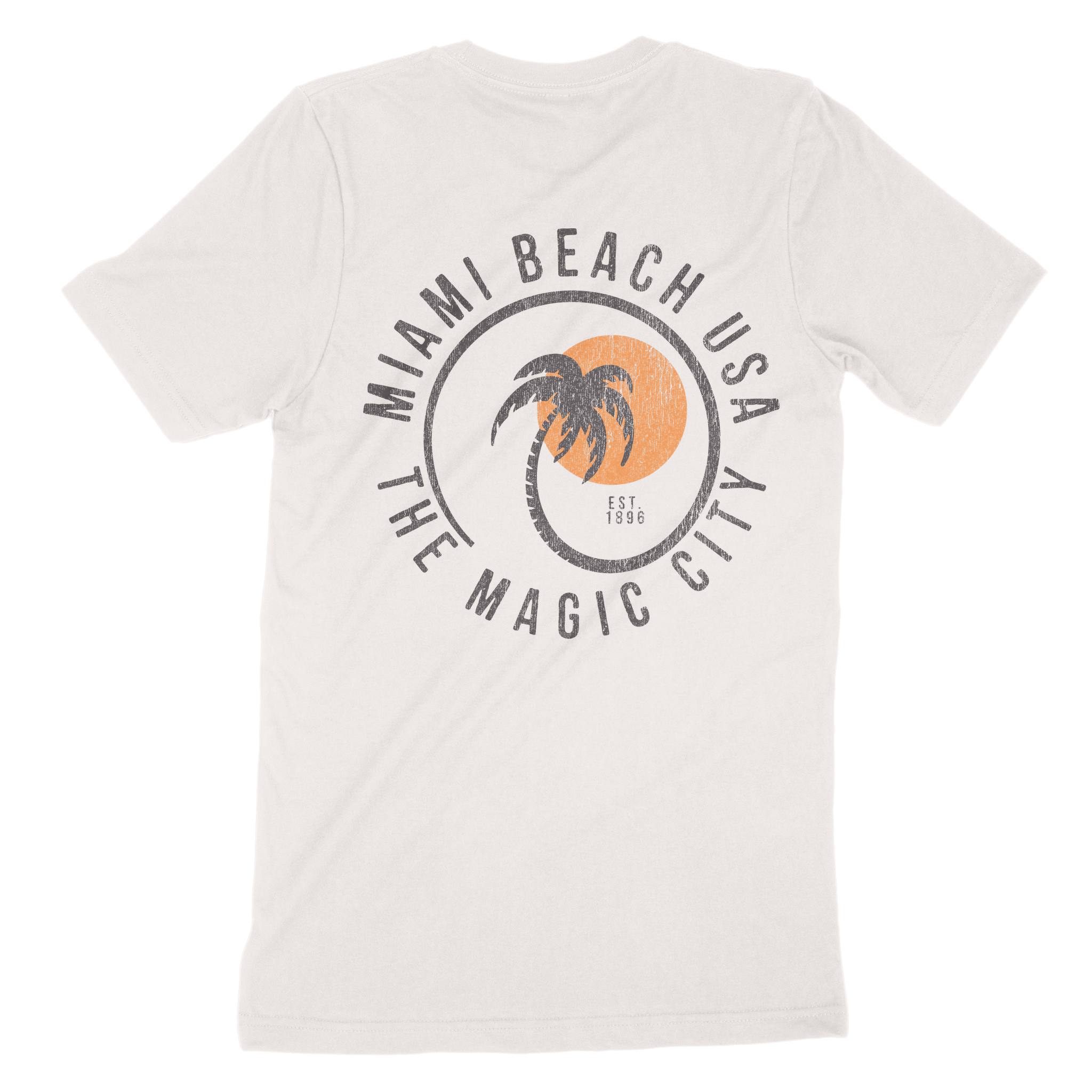 Miami Palm Classic T-Shirt in Vintage - back view