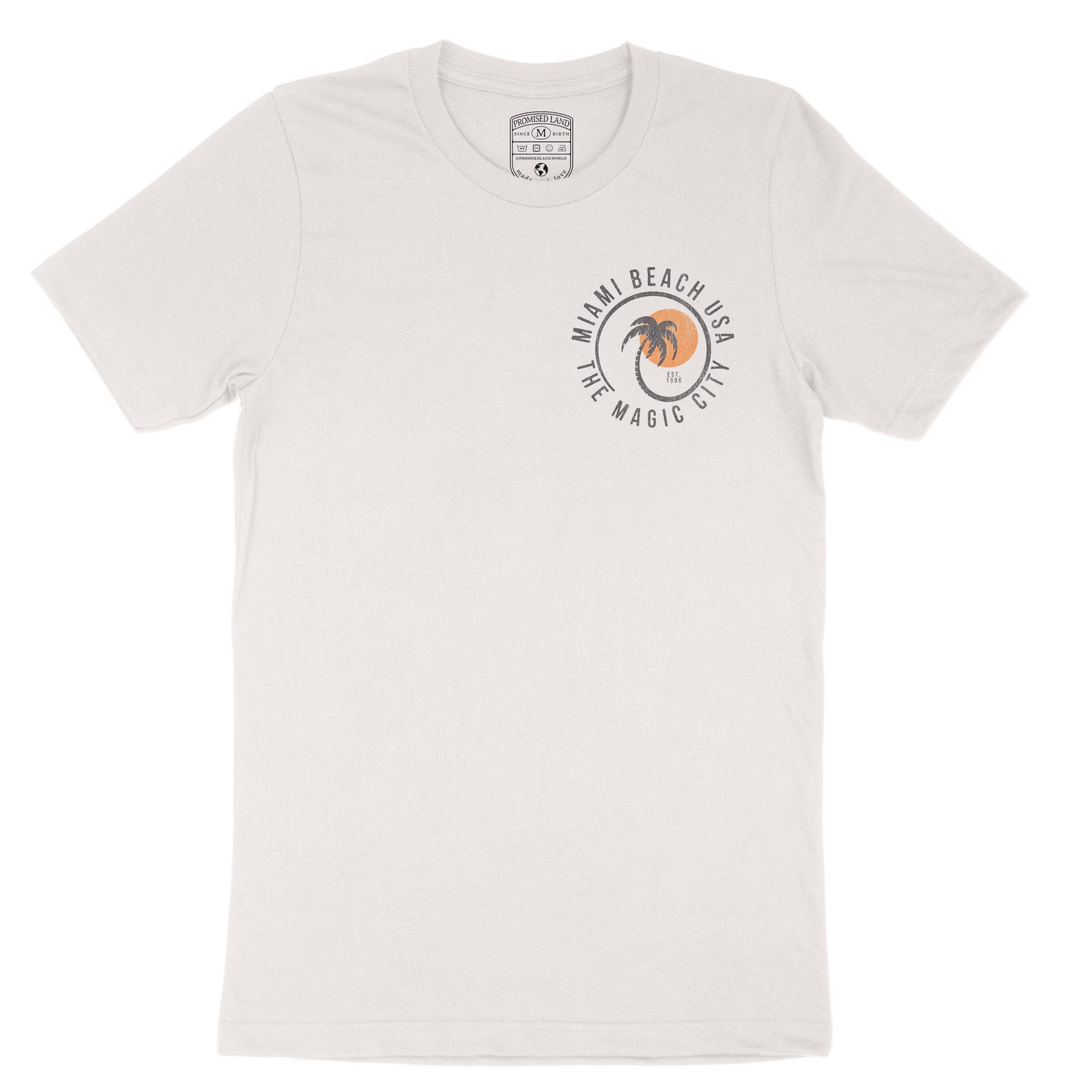 Miami Palm Classic T-Shirt in Vintage - front view