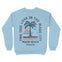 Miami Crewneck in Light Blue - back view